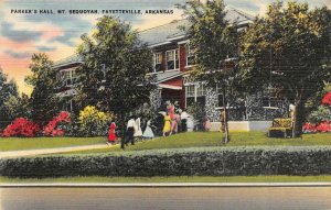 FAYETTEVILLE Arkansas~AR  PARKER'S HALL~ MT SEQUOTAH Methodist Assembly Postcard