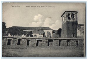 c1940's Inca Ruins In The Village Of Chincheros Cusco-Peru Vintage Postcard