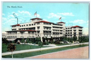c1910 The Manila Hotel Building Manila Philippines Unposted Antique Postcard
