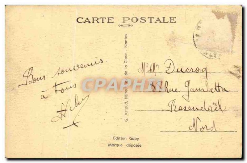 Old Postcard The Road Delivrande Cresserons