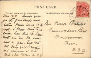 Gibraltar Lighthouse PAQUEBOT Cancel c1910 Postcard