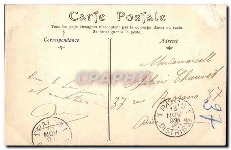 Old Postcard Angers cathedral