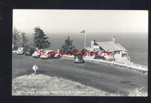 RPPC OTTER CREST PARK 1930's CARS LOOKOUT STORE REAL PHOTO POSTCARD