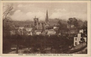 CPA GUINGAMP Le Basilique Vue du Chemin de Fer (1166345)