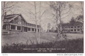 Recreation hall and Dormitory, New England music camp, Sidney, Maine, PU-00-10s