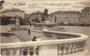 CPA Ajaccio Place des Diamants ,Statue de Napoleon CORSICA (1077598)