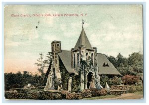 1909 Stone Church Onteora Park Catskill Mountains New York NY Antique Postcard 