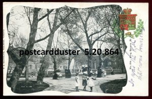 h3967 - ST. JOHN NB Postcard 1910s King Square. Patriotic Crest by McFarlane.