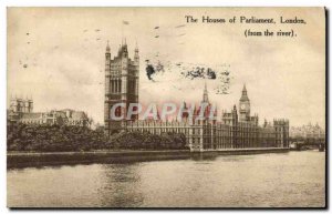 Postcard Old London The Houses of Parliament