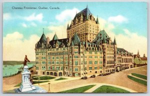 Chateau Frontenac Quebec Canada Beautiful Hotel Building Landmark Postcard