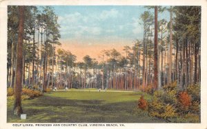 Virginia Beach Virginia Golf Links At Princess Ann Country Club PC U3613