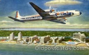 Eastern Airlines Golden Falcon DC-7B Airplane, Aviation, 1958 postal used 1958