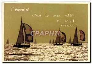 Postcard Modern L & # 39Eternite c & # 39est the melee sea sun boat Sailboat