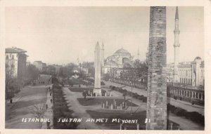 Istanbul Turkey Sultan Ahmet Meydani Real Photo Vintage Postcard AA33630