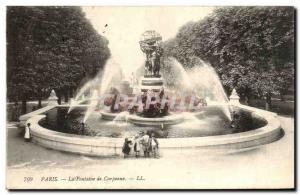 Paris - 6 - Fontaine Carpeaux Old Postcard