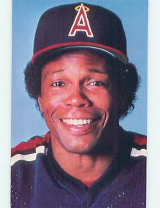 postcard ROD CAREW - ANAHEIM ANGELS BASEBALL LOS ANGELES California CA n0137-23