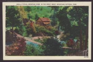 Typical Mountain Home,Great Smoky Mountains Postcard 