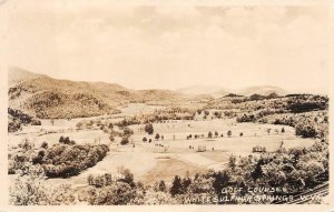 RPPC GOLF COURSES WHITE SULPHUR SPRINGS WEST VIRGINIA REAL PHOTO POSTCARD 1940s