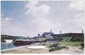 Espanola's K. V. P. Plant, a view taken from the new highway bridge, Sudbury,...