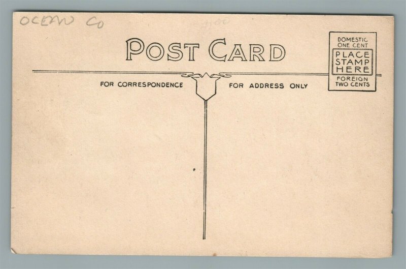 SEASIDE HEIGHTS NJ UNION CHURCH ANTIQUE POSTCARD