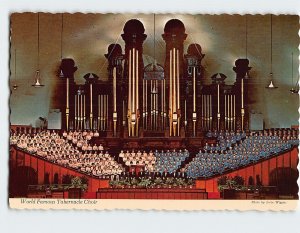 Postcard World Famous Tabernacle Choir, Temple Square, Salt Lake City, Utah