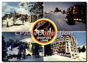 Postcard Modern Avoriaz The Only Francaise Station Car Free