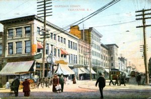 Canada Vancouver Hastings Street Circa 1910