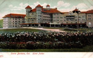 Santa Barbara, California - A view of the Hotel Potter -c1908 - Vintage Postcard