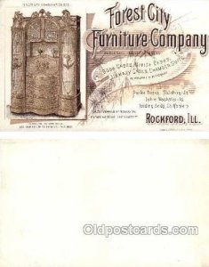 Forest City Furniture Company -- approx size inches =  3.5 x 5.5 