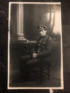 Mint Great Britain RPPc REal Picture Postcard Soldier Portrait