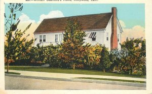 Postcard California Hollywood William Desmond Home Kashower 23-4866
