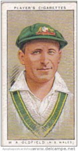 Player Vintage Cigarette Card Cricketers 1934 No 46 W A Oldfield
