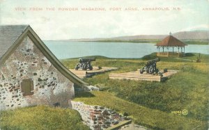 Annapolis NS Canada Fort Anne View from the Powder Magazine 1920s Postcard Used