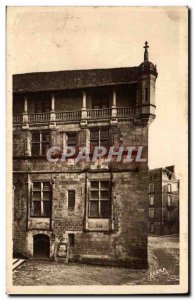 Old Postcard Sarlat The former bishopric (today theater)