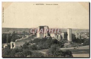 Montoire Old Postcard Castle Ruins