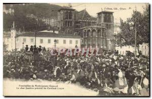 Old Postcard Funerals The funeral of Monsignor Coullie chariot preceded Cardi...