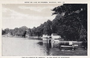 WAUPACA, Wisconsin, 1930-1940s; Scene On Lake Mc Crossen