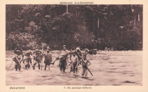 Ecuador A Difficult Passage Vintage Postcard 07.92