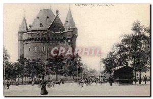 Belgium Belgie BRussels Postcard Old Porte de Hal