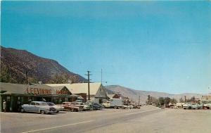 Vintage Postcard Street Scene Lee Vining CA Market Mono County US 395 Unposted