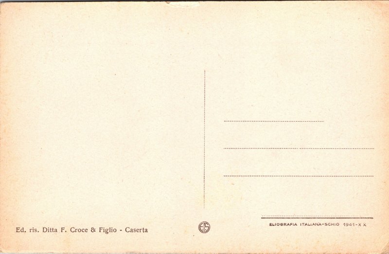 Postcard Italy Caserta Luigi Vanvitelli Monument