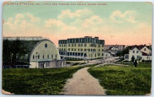 Postcard - Little Gem Theatre And Peak's Island House, Peak's Island - Maine