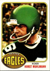 1976 Topps Football Card Horst Muhlmann Philadelphia Eagles sk4549