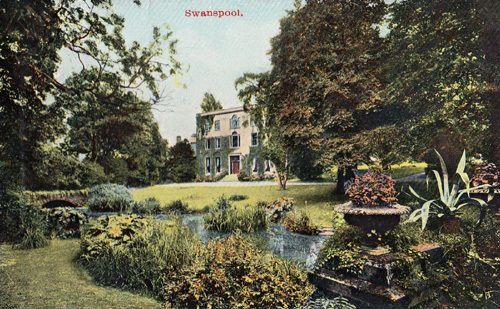 Swanspool Northamptonshire Mansion Grounds Old Postcard