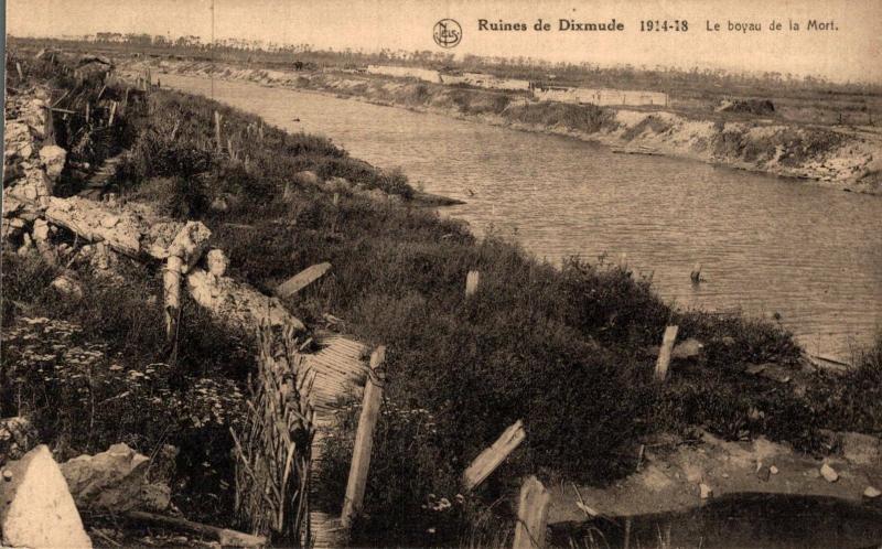 Belgium Ruines de Dixmude 1914-1918 Le boyau de le Mort WW1 02.73