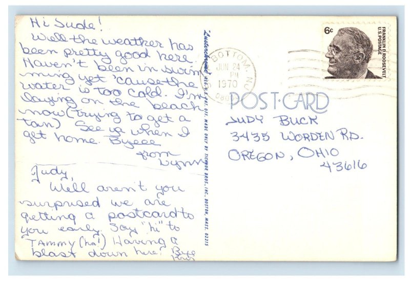 Vintage Greetings From Ship Bottom, New Jersey Postcard P93E