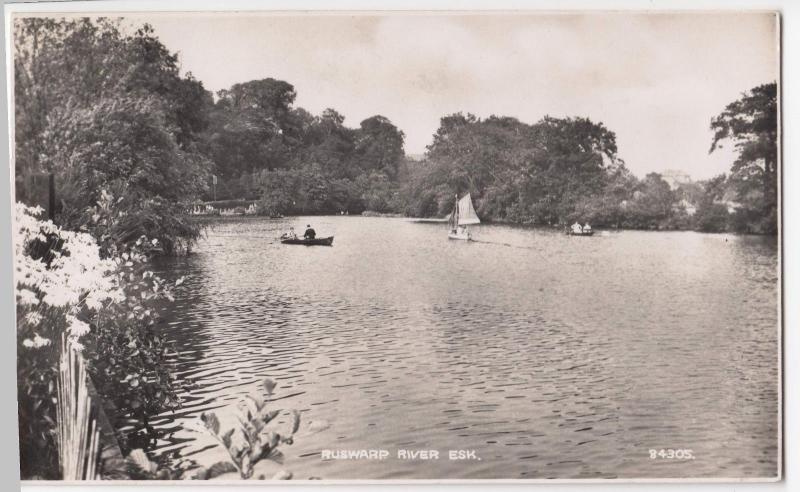 Yorkshire; Ruswarp, River Esk RP PPC, 1939 PMK, By Photochrom 