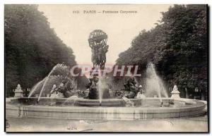 Paris Postcard Old Fountain Carpeaux