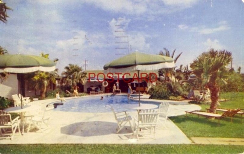 1956 RANCH MOTEL Swimming Pool CORPUS CHRISTI, TX. Mr and Mrs Ross Lynch, Owners