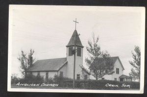 RPPC CRAIK. SASKATCHEWAN ANGLICAN CHURCH VINTAGE REAL PHOTO POSTCARD